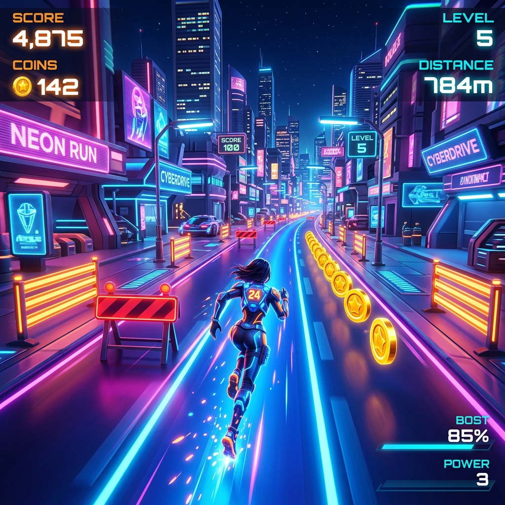 City Runner 3D koşu ve parkur oyunu