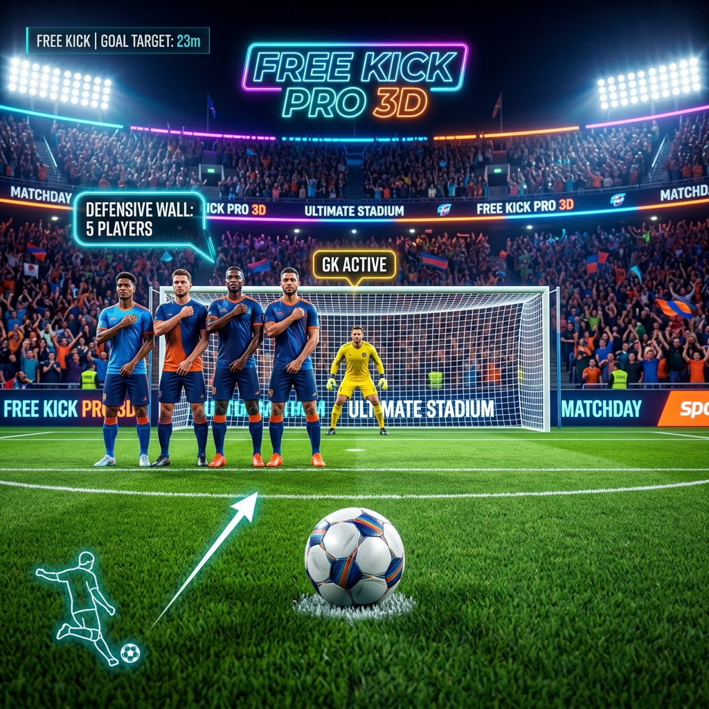 Frikik Pro 3D futbol frikik atma oyunu